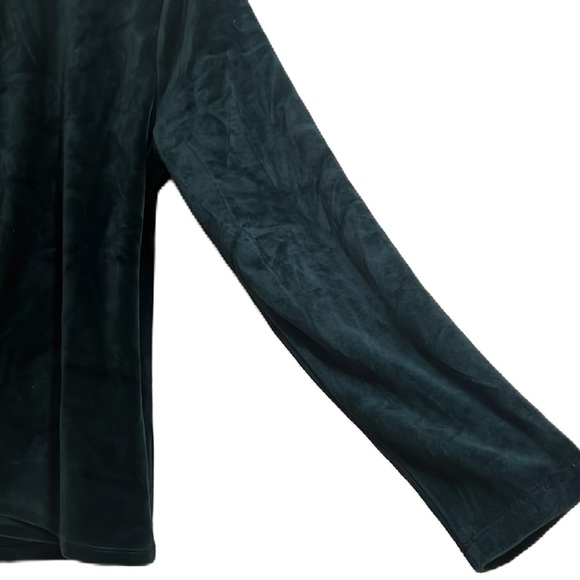 Talbots, Wrap Front, Long Sleeves Top, Forest Green, Size LP - Picture 3 of 5